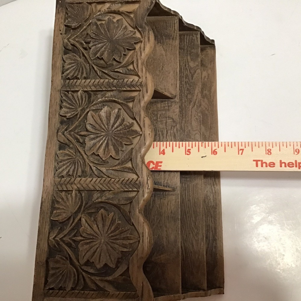 Vintage style Wood Desk Organizer Boho‎ Style Letter Holder Hang Or Sit - Picture 8 of 10